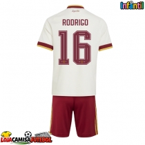 Camisa de Futebol Espanha Rodri Hernandez #16 Equipamento Secundário Infantil Mundo 2026 Manga Curta (+ Calças curtas)